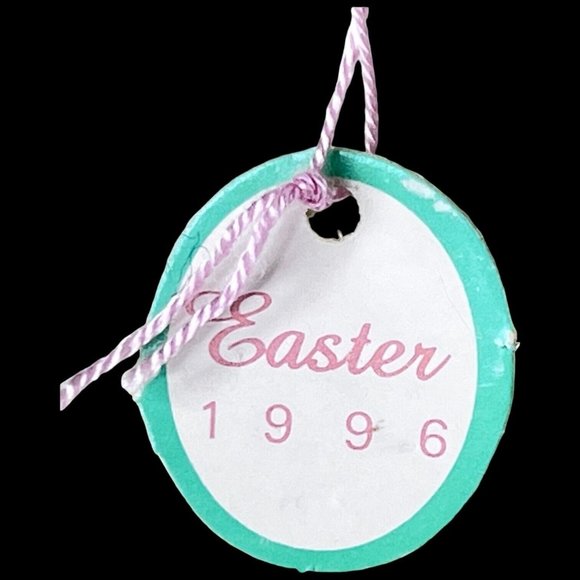 1996 Snowbabies Dept 56 Bunny Rabbit Figurine Vintage Easter Carrot Hand Painted - Picture 7 of 10